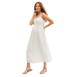 NWT Jessica Simpson Ruffle Strap Midi Maternity Dress